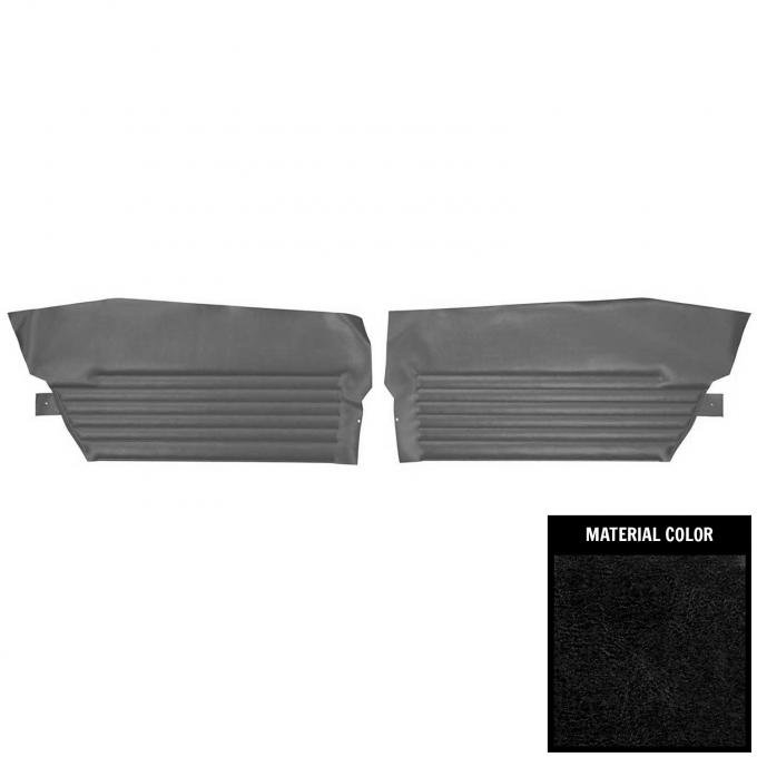 PUI Interiors 1966 Oldsmobile Cutlass Holiday Hardtop Black Rear Door Panels 66CD10C