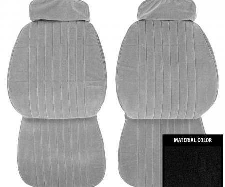 PUI Interiors 1986-1988 Chevrolet Monte Carlo Black Cloth Front Bucket Seat Covers 86MSC05U