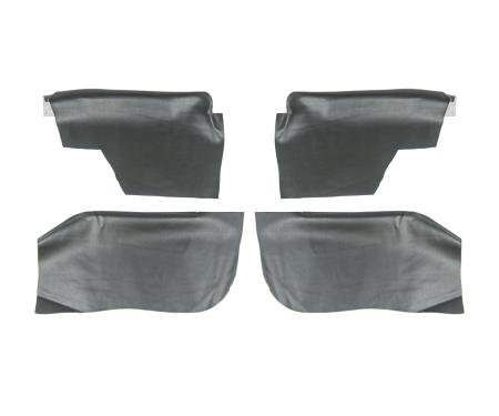 PUI Interiors 1968-1972 GM A-Body Convertible Black Rear Arm Rest Covers 68AR10