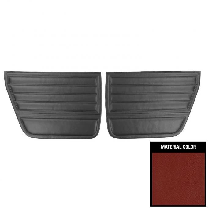 PUI Interiors 1965 Chevrolet Chevelle 4-Door Sedan/Wagon Red Rear Door Panels 65AD4D30S