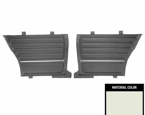 PUI Interiors 1965 Chevrolet Chevelle Pre-Assembled White Front Door Panels PD263C