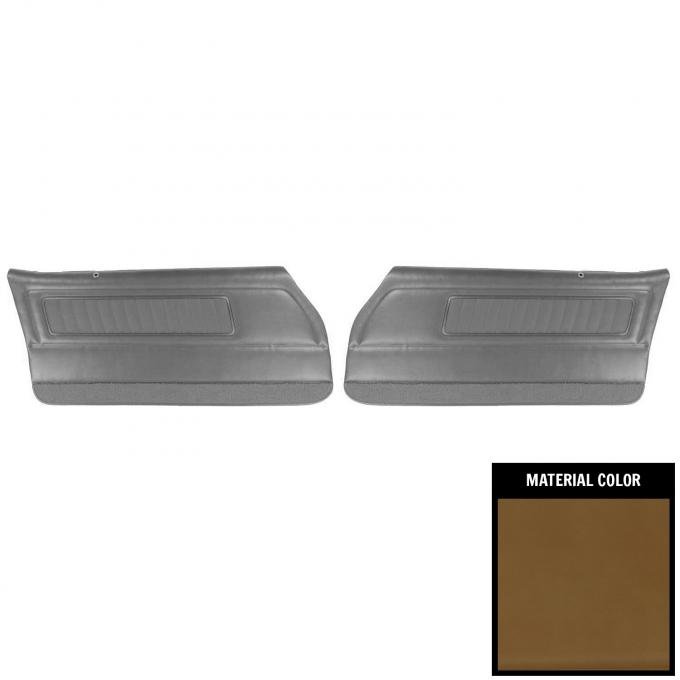 PUI Interiors 1970 Pontiac Firebird Deluxe Pre-Assembled Saddle Front Door Panels 70HD36-P