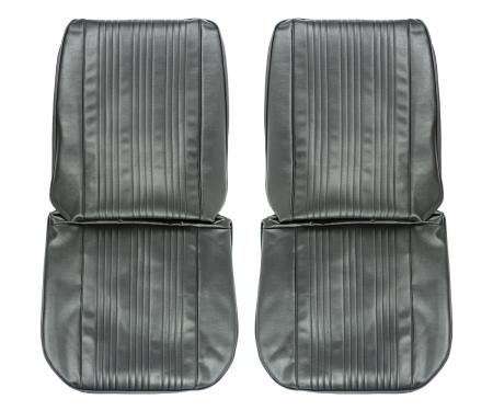 PUI Interiors 1967 Pontiac GTO/Lemans Black Front Bucket Seat Covers 67GS10U