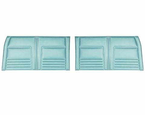 PUI Interiors 1967 Chevrolet Nova 4-Door Sedan/Wagon Light Blue Front Door Panels 67XD4D12