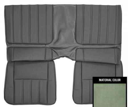 PUI Interiors 1970 Chevrolet Camaro Hardtop Deluxe Dark Metallic Green Rear Bench Seat Cover 70DS24CS