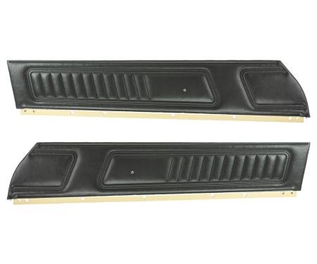 PUI Interiors 1972 Chevrolet Camaro Standard Black Front Door Panels D720