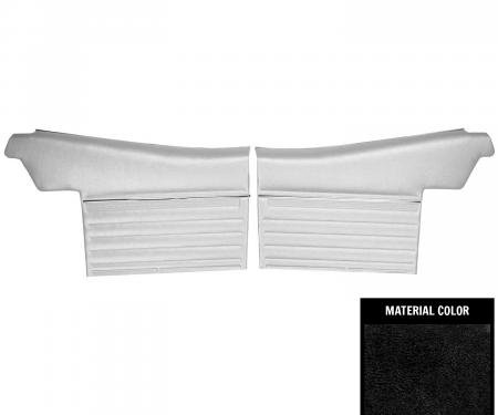 PUI Interiors 1969 Chevrolet Chevelle Convertible Pre-Assembled Black Rear Door Panels PD250V