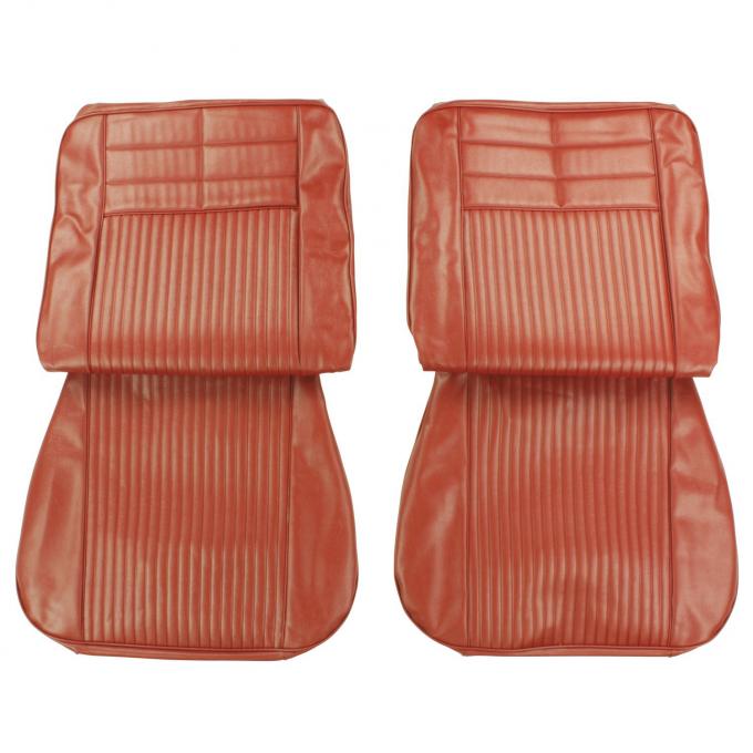 PUI Interiors 1963 Chevrolet Corvair Red Front Bucket Seat Covers 63RS64U
