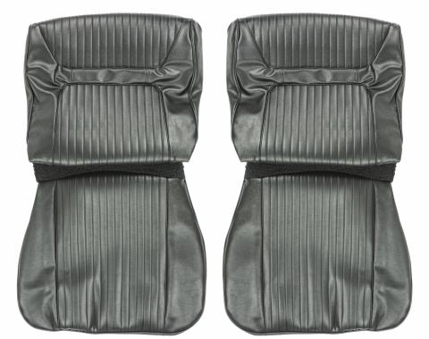 PUI Interiors 1964 Chevrolet Impala/SS Black Front Bucket Seat Covers 64BS55U