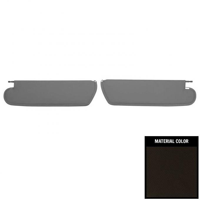 PUI Interiors 1964-1965 Chevrolet Chevelle/El Camino Black Basketweave Sun Visors SV1100AC