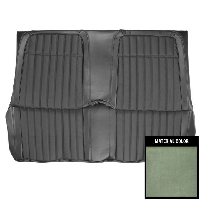 PUI Interiors 1969 Chevrolet Camaro Hardtop Deluxe Dark Metallic Green Rear Bench Seat Cover 69DS24CS