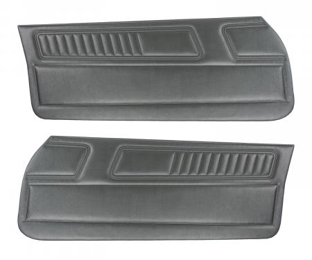 PUI Interiors 1970-1971 Chevrolet Camaro Standard Black Front Door Panels D700