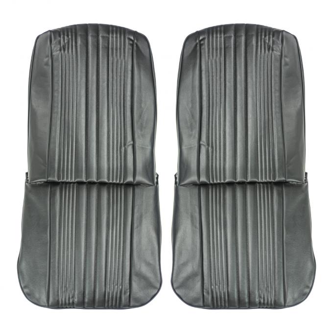 PUI Interiors 1967 Chevrolet Impala/SS Black Front Bucket Seat Covers 67BS10U