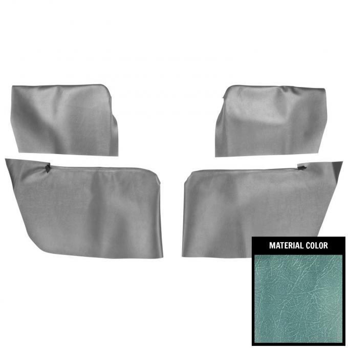 PUI Interiors 1964 Chevelle/GTO/Cutlass/Skylark Convertible Light Blue Rear Arm Rest Cover 64AR56