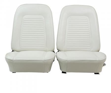 PUI Interiors 1969 Chevrolet Camaro Standard White Front Bucket Seat Covers 69FS37U