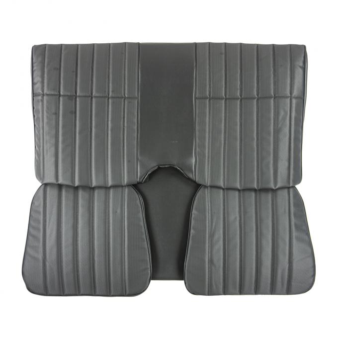 PUI Interiors 1973 Chevrolet Camaro Hardtop Deluxe Black Rear Bench Seat Cover 73DS10CS
