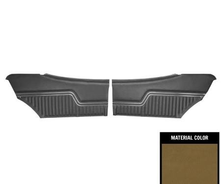 PUI Interiors 1971 Chevrolet Chevelle Hardtop Pre-Assembled Jade Green Rear Door Panels PD249-3C