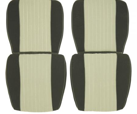 PUI Interiors 1985-1987 Buick Grand National Black/Gray Front Bucket Seat Covers 85GNUSC05U
