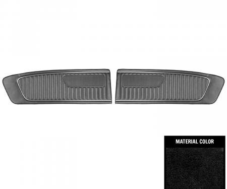 PUI Interiors 1965 Ford Mustang Standard Black Front Door Panels D650