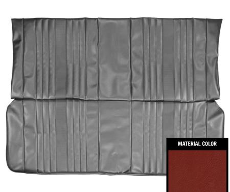 PUI Interiors 1969 Chevrolet Chevelle Convertible Red Rear Bench Seat Cover 69AS30V
