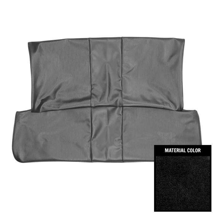 PUI Interiors 1975 Chevrolet Nova 2-Door Sedan/Hatchback Standard Black Rear Bench Seat Cover 75XS10F