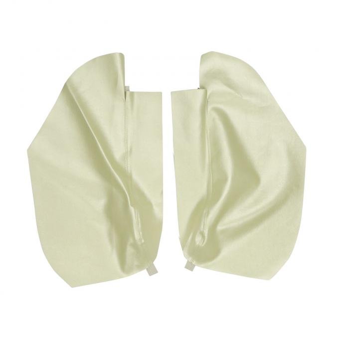 PUI Interiors 1967 & 1969 Pontiac Firebird Hardtop Parchment Rear Arm Rest Covers 67FR27C