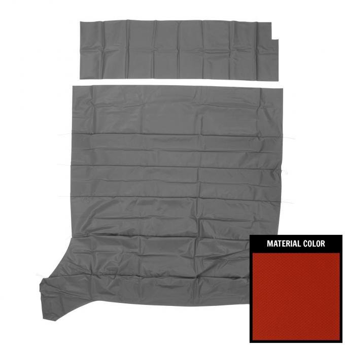 PUI Interiors 1962-1964 Chevrolet Nova 4 Door Sedan Red Basketweave Headliner 62XH4D102A