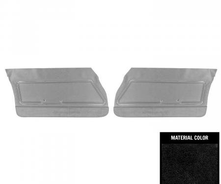 PUI Interiors 1978-1981 Pontiac Firebird Deluxe Pre-Assmebled Black Front Door Panels 78HD70-P