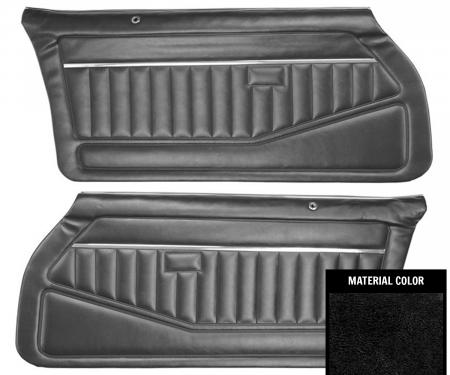 PUI Interiors 1978-79 Camaro/1978-81 Firebird Standard Pre-Assembled Black Front Door Panels 78FD70-P