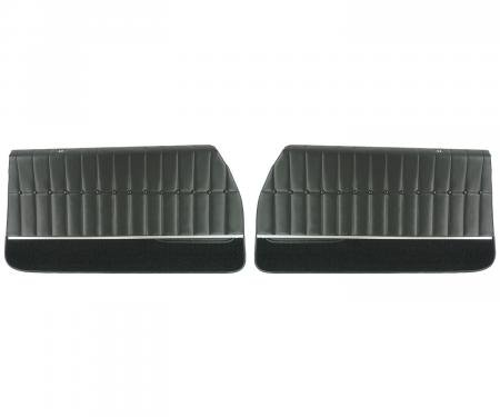 PUI Interiors 1971-72 Chevrolet Monte Carlo Pre-Assembled Black Front Door Panels 71MD10-P