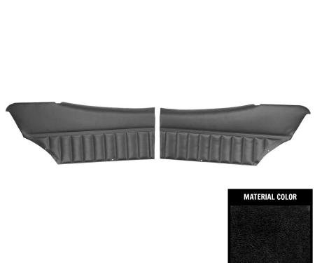 PUI Interiors 1971-72 Buick Skylark/350/Custom/GS Hardtop Pre-Assembled Black Rear Door Panels 71UD10C-P