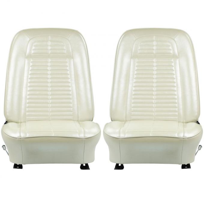 PUI Interiors 1967 GM F-Body Pre-Assembled Parchment Front Bucket Seats 67ES27U-P