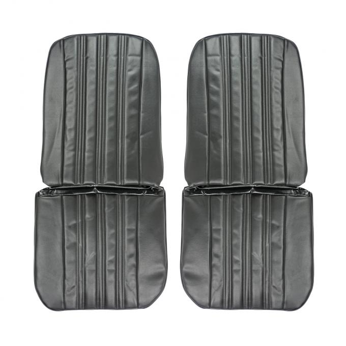 PUI Interiors 1966 Chevrolet Impala/SS Black Front Bucket Seat Covers 66BS10U