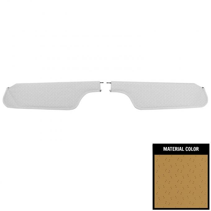 PUI Interiors 1970 GM F-Body Buckskin Perforated Sun Visors 70FV112B