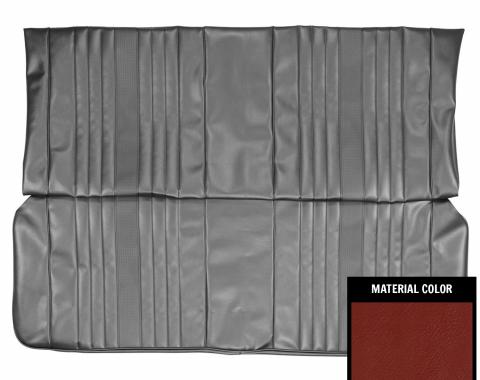 PUI Interiors 1969 Chevrolet Chevelle Convertible Red Rear Bench Seat Cover 69AS30V