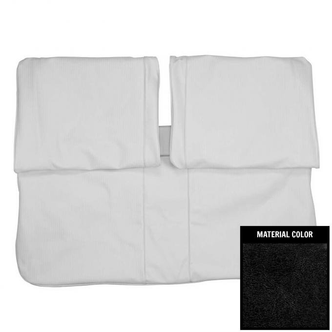 PUI Interiors 1975 Chevrolet Nova Standard Black Front Bench Seat Cover 75XS10B