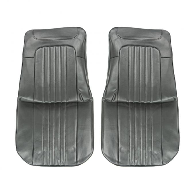 PUI Interiors 1971-1972 Chevrolet Chevelle Black Front Bucket Seat Covers 71AS10U