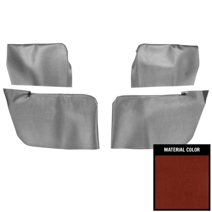 PUI Interiors 1964 Chevelle/GTO/Cutlass/Skylark Convertible Red Rear Arm Rest Cover 64AR64