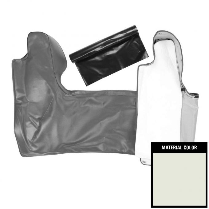 PUI Interiors 1965 Chevelle/Skylark White Convertible Top Boot 65AT37
