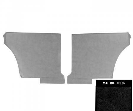 PUI Interiors 1968 Pontiac Firebird Hardtop Deluxe Black Rear Door Panels 68HD10C