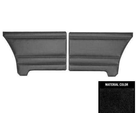 PUI Interiors 1971 Plymouth Duster/340/Demon/340 Hardtop Black Rear Door Panels 71KDD10C
