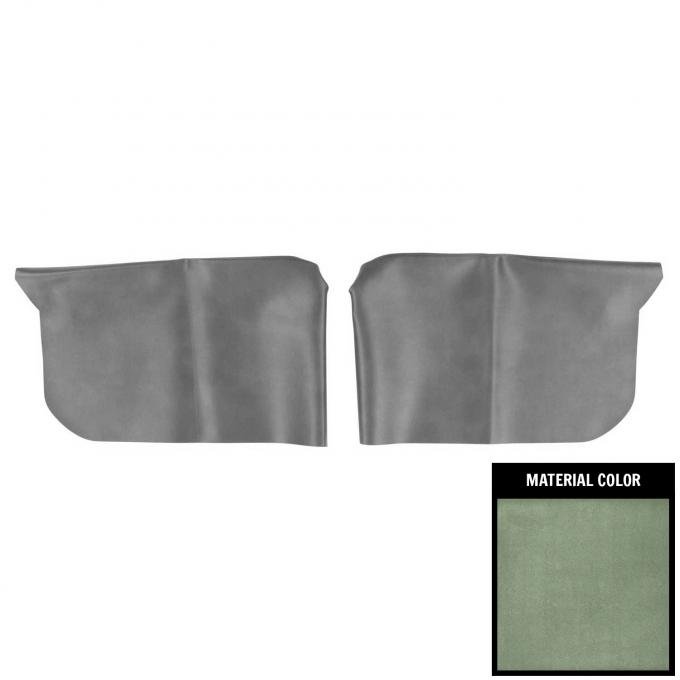 PUI Interiors 1969-1970 Chevelle/GTO/Cutlass/Skylark Hardtop Dark Green Rear Arm Rest Covers 68AR24C