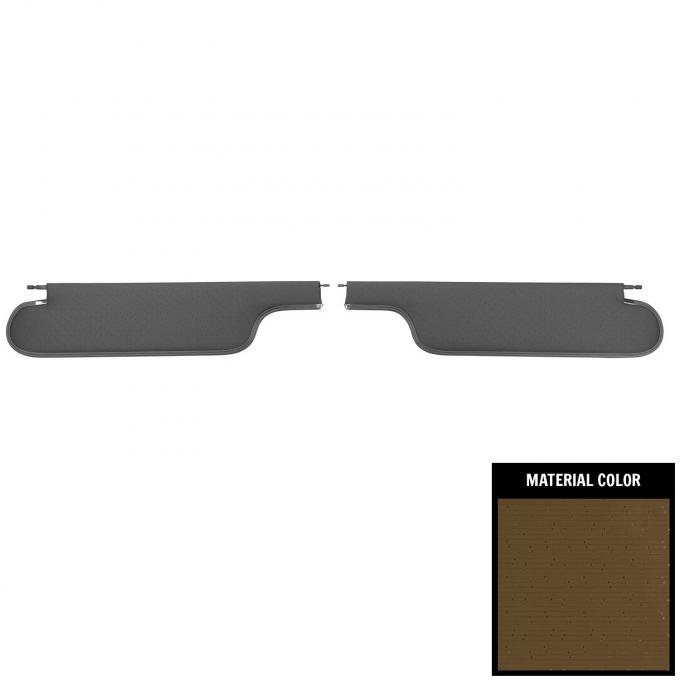 PUI Interiors 1968-1970 Chevrolet Chevelle/El Camino Saddle Perforated Sun Visors SV5108BC