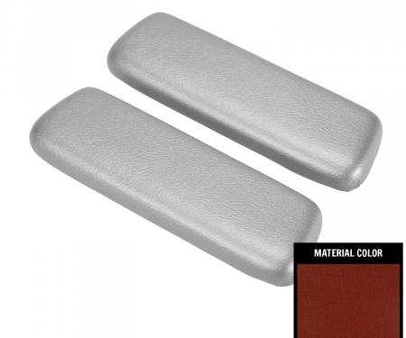 PUI Interiors 1964 Chevelle/GTO/Skylark Red Rear Arm Rest Pads ARP2-64