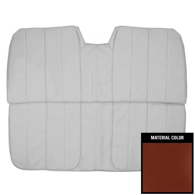 PUI Interiors 1966 Cadillac Deville Convertible Sienna Brown Rear Bench Seat Cover 66QSD07V
