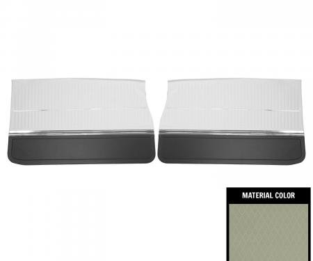PUI Interiors 1969 Oldsmobile Cutlass Off-White/Black Front Door Panels 69CD40
