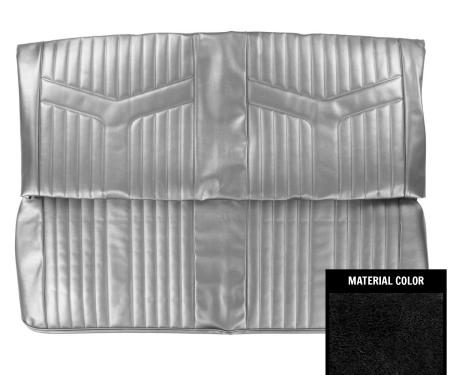 PUI Interiors 1969 Pontiac GTO Hardtop Black Rear Bench Seat Cover 69GS10C