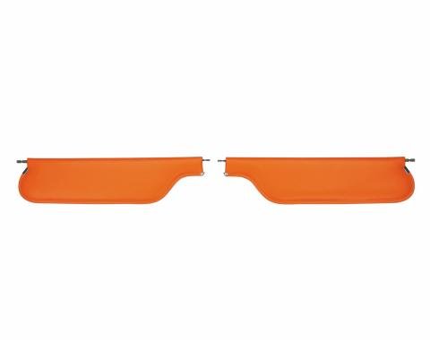 PUI Interiors 1969 Chevrolet Camaro Convertible Orange Sun Visors SV926V