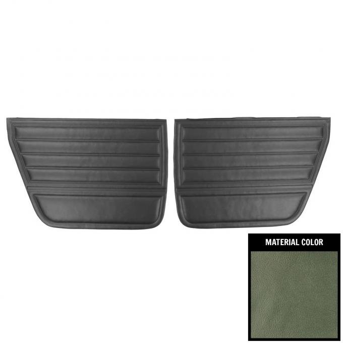 PUI Interiors 1965 Chevrolet Chevelle 4-Door Sedan/Wagon Aqua Rear Door Panels 65AD4D02S