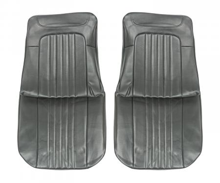 PUI Interiors 1971-1972 Chevrolet Chevelle Black Front Bucket Seat Covers 71AS10U